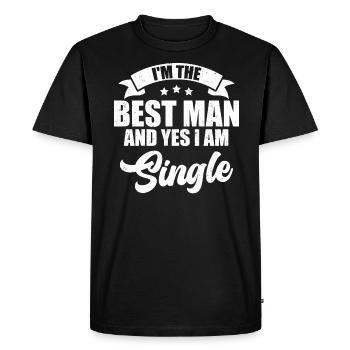 Bachelor Bachelor Party - Men's Premium Organic T-Shirt - black - Front - Nico (187cm)