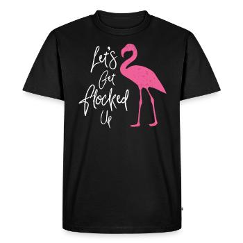 Vieille fille - T-shirt Premium bio Homme - noir - Devant - Nico (187cm)