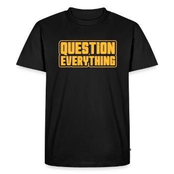 Conspiration théorie du complot cadeau - T-shirt Premium bio Homme - noir - Devant - Nico (187cm)