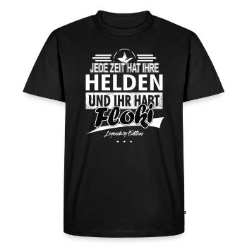 Chaque époque a ses héros Vous avez Floki - T-shirt Premium bio Homme - noir - Devant - Nico (187cm)