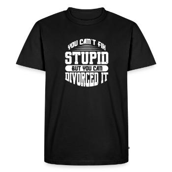 Divorce Separation End Relationship Gift - Men's Premium Organic T-Shirt - black - Front - Nico (187cm)