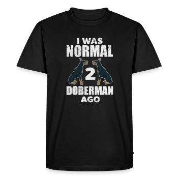 Doberman - Men's Premium Organic T-Shirt - black - Front - Nico (187cm)