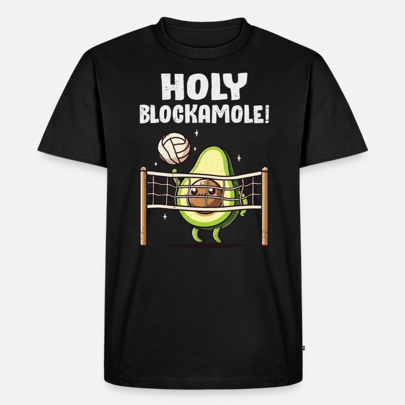 Avocado - Männer Premium Bio T-Shirt - Schwarz