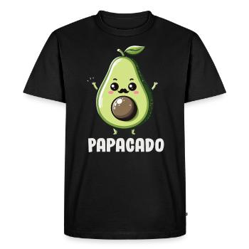 Avocat Guacamole Vegan Cadeau - T-shirt Premium bio Homme - noir - Devant - Nico (187cm)