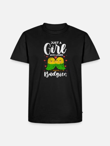 Budgerigar - Men's Premium Organic T-Shirt - black