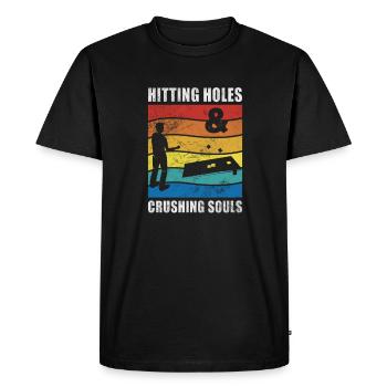 Cornhole - T-shirt Premium bio Homme - noir - Devant - Nico (187cm)