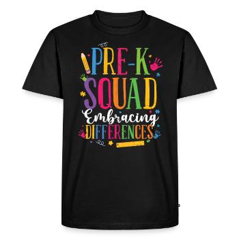 Autism - Men's Premium Organic T-Shirt - black - Front - Nico (187cm)