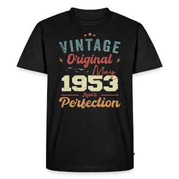 Mai 1953 Anniversaire Mai 1953 Cadeau Mai 1953 - T-shirt Premium bio Homme - noir - Devant - Nico (187cm)