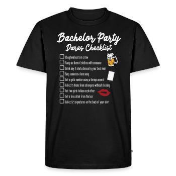 Bachelor Bachelor Party - Men's Premium Organic T-Shirt - black - Front - Nico (187cm)