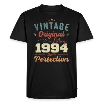 May 1994 Birthday May 1994 Gift May 1994 - Men's Premium Organic T-Shirt - black - Front - Nico (187cm)