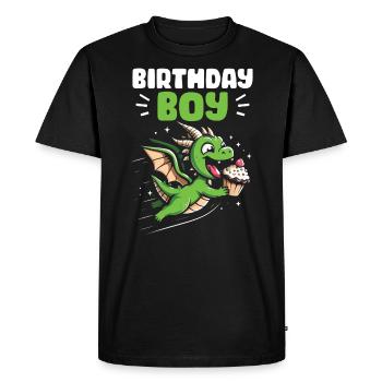 Cupcake Muffin pâtisserie cadeau - T-shirt Premium bio Homme - noir - Devant - Nico (187cm)
