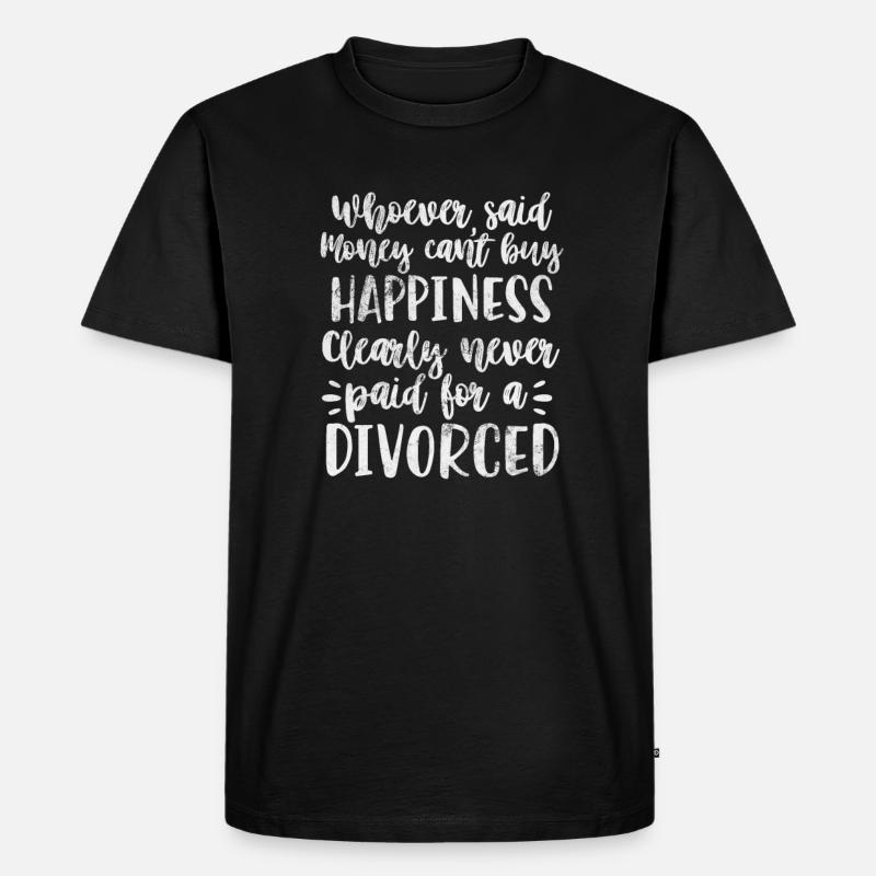 Scheidung - Männer Premium Bio T-Shirt - Schwarz