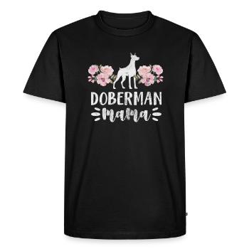 Doberman - Men's Premium Organic T-Shirt - black - Front - Nico (187cm)