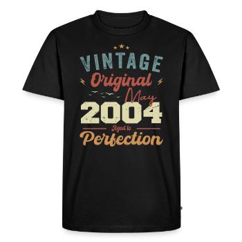 May 2004 Birthday May 2004 Gift May 2004 - Men's Premium Organic T-Shirt - black - Front - Nico (187cm)