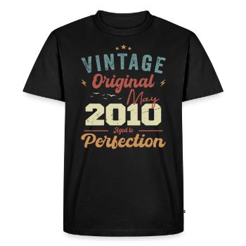 May 2010 Birthday May 2010 Gift May 2010 - Men's Premium Organic T-Shirt - black - Front - Nico (187cm)