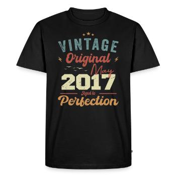 May 2017 Birthday May 2017 Gift May 2017 - Men's Premium Organic T-Shirt - black - Front - Nico (187cm)