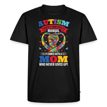 Autisme maman sensibilisation jour cadeau autiste - T-shirt Premium bio Homme - noir - Devant - Nico (187cm)