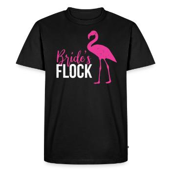 Vieille fille - T-shirt Premium bio Homme - noir - Devant - Nico (187cm)