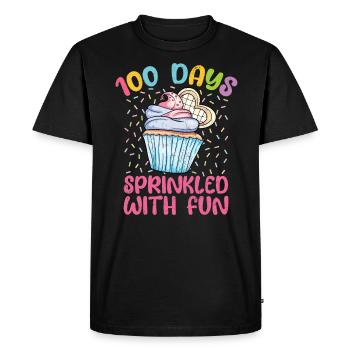 Cupcake - Men's Premium Organic T-Shirt - black - Front - Nico (187cm)