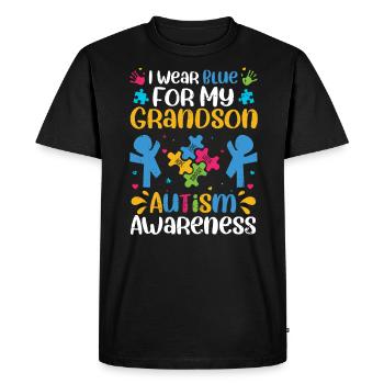 Autisme - T-shirt Premium bio Homme - noir - Devant - Nico (187cm)