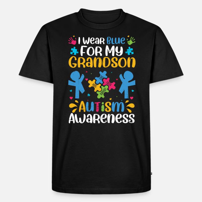 Autismus - Männer Premium Bio T-Shirt - Schwarz
