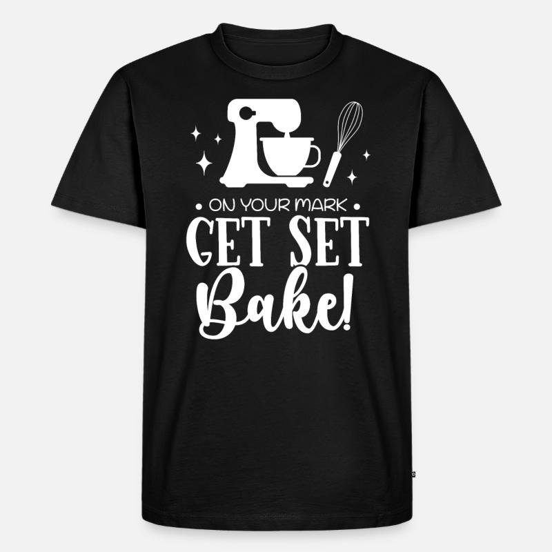 Bäcker Bäckerein Backwaren Backen Geschenk - Männer Premium Bio T-Shirt - Schwarz