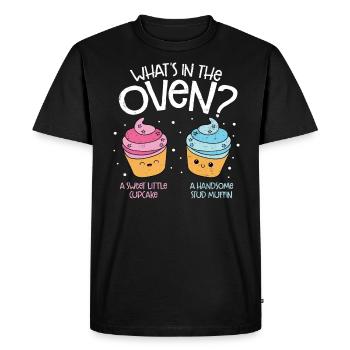 Cupcake - T-shirt Premium bio Homme - noir - Devant - Nico (187cm)
