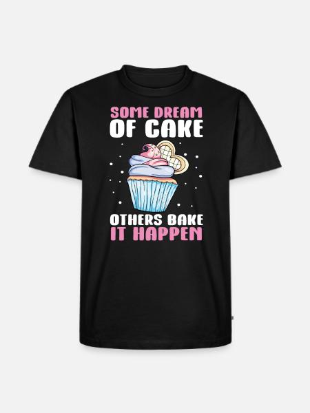 Cupcake Muffin Baking Gift - Men's Premium Organic T-Shirt - black