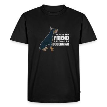 Doberman - Men's Premium Organic T-Shirt - black - Front - Nico (187cm)