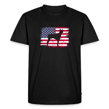 Doberman Dog Dogs Pet Gift - Men's Premium Organic T-Shirt - black - Front - Nico (187cm)