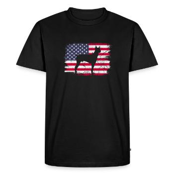 Doberman - Men's Premium Organic T-Shirt - black - Front - Nico (187cm)