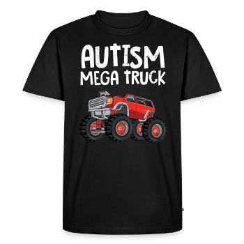Autisme - T-shirt Premium bio Homme - noir - Devant - Nico (187cm)