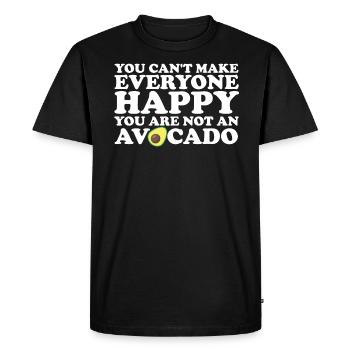 Avocat Guacamole Vegan Cadeau - T-shirt Premium bio Homme - noir - Devant - Nico (187cm)