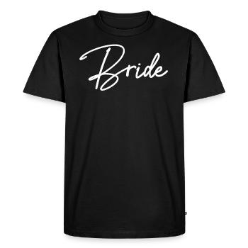 Vieille fille - T-shirt Premium bio Homme - noir - Devant - Nico (187cm)
