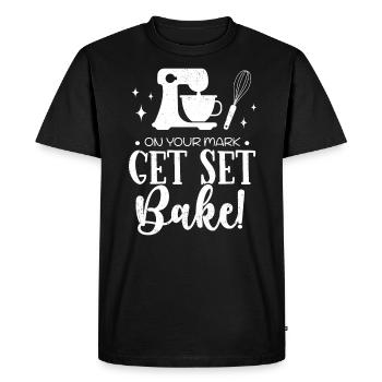 Baker - Men's Premium Organic T-Shirt - black - Front - Nico (187cm)