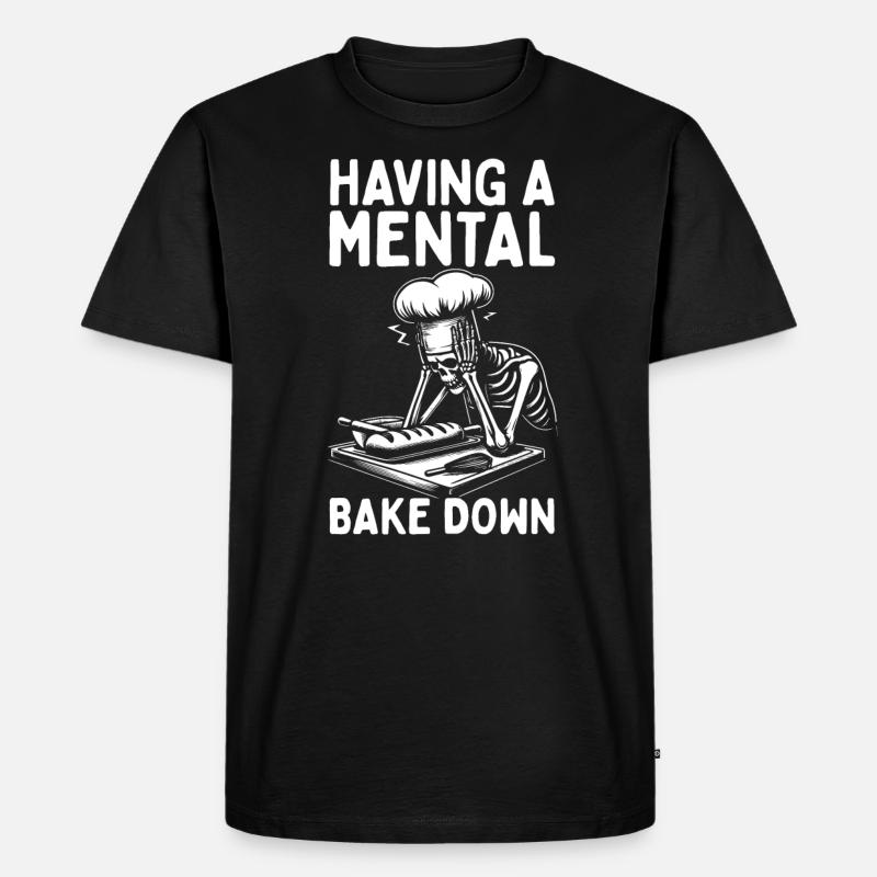 Bäcker Bäckerein Backwaren Backen Geschenk - Männer Premium Bio T-Shirt - Schwarz