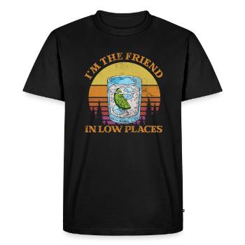 Pays - T-shirt Premium bio Homme - noir - Devant - Nico (187cm)