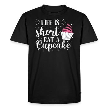 Cupcake - T-shirt Premium bio Homme - noir - Devant - Nico (187cm)