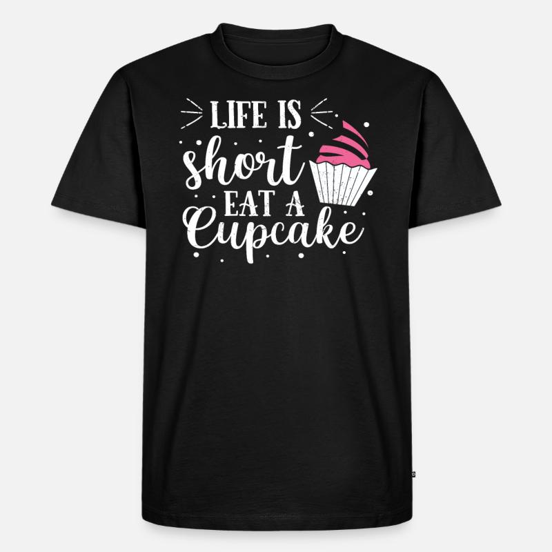 Cupcake - Men's Premium Organic T-Shirt - black