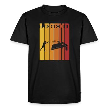 Cornhole pouf trou aveugle cadeau - T-shirt Premium bio Homme - noir - Devant - Nico (187cm)