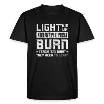 Pays - T-shirt Premium bio Homme - noir - Devant - Nico (187cm)
