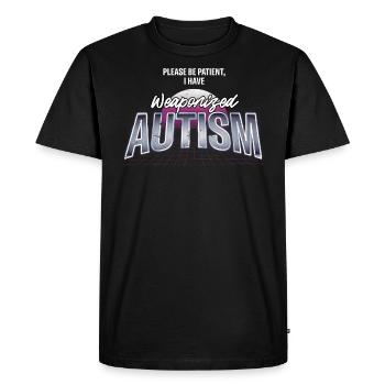 Autism - Men's Premium Organic T-Shirt - black - Front - Nico (187cm)