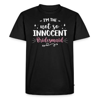 Vieille fille - T-shirt Premium bio Homme - noir - Devant - Nico (187cm)