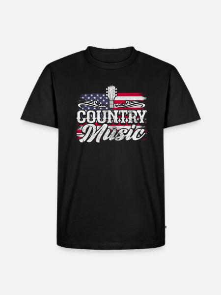 Country - Men's Premium Organic T-Shirt - black