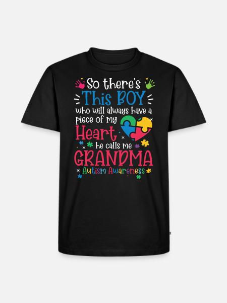 Autism Awareness Day Autistic Gift - Men's Premium Organic T-Shirt - black