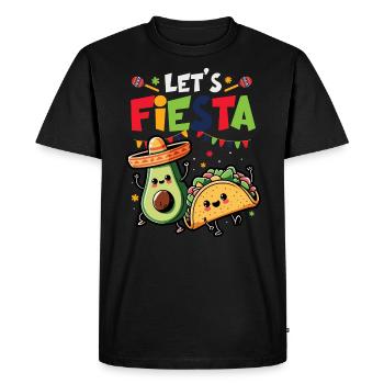 Avocat Guacamole Vegan Cadeau - T-shirt Premium bio Homme - noir - Devant - Nico (187cm)