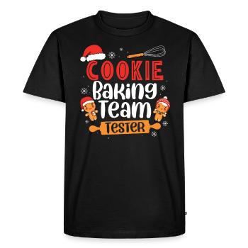 Baker boulangerie boulangerie pâtisserie cadeau - T-shirt Premium bio Homme - noir - Devant - Nico (187cm)
