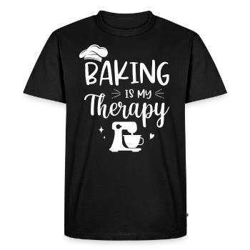 Baker boulangerie boulangerie pâtisserie cadeau - T-shirt Premium bio Homme - noir - Devant - Nico (187cm)