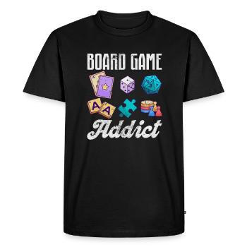 Board game - Men's Premium Organic T-Shirt - black - Front - Nico (187cm)