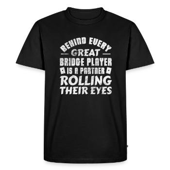 Jeu de cartes de bridge Casino jeu de cartes cadeau - T-shirt Premium bio Homme - noir - Devant - Nico (187cm)